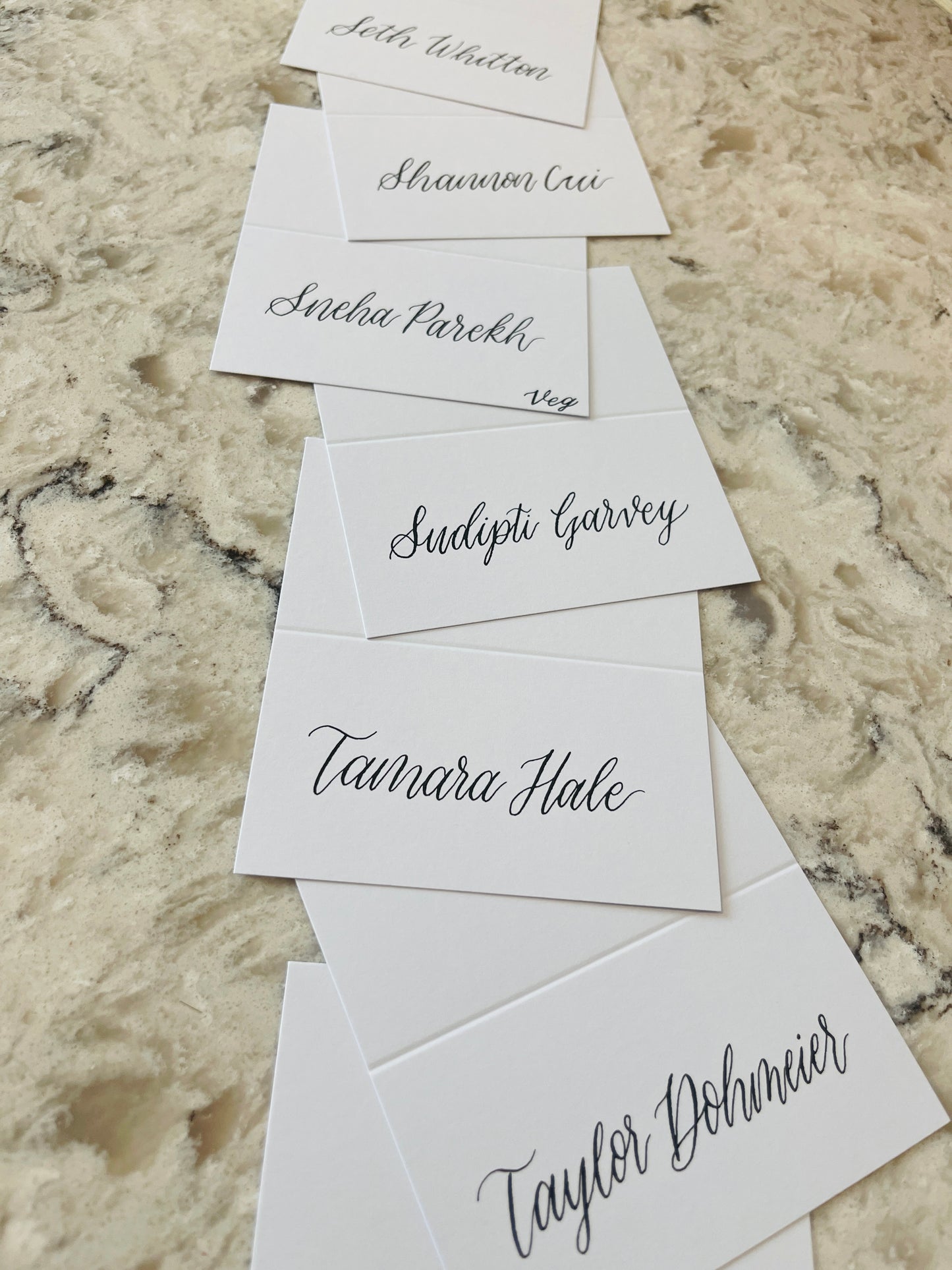 tented event place cards