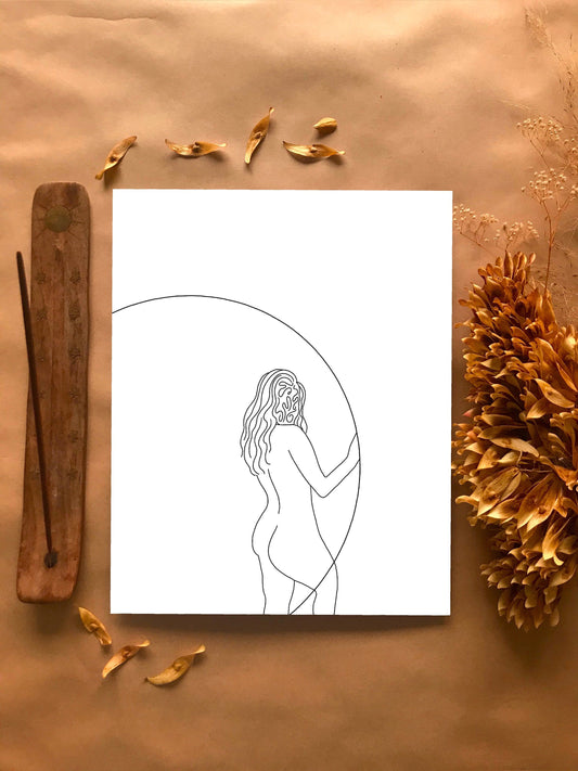 artistica | abstract body line art print - IvelisseDesigns