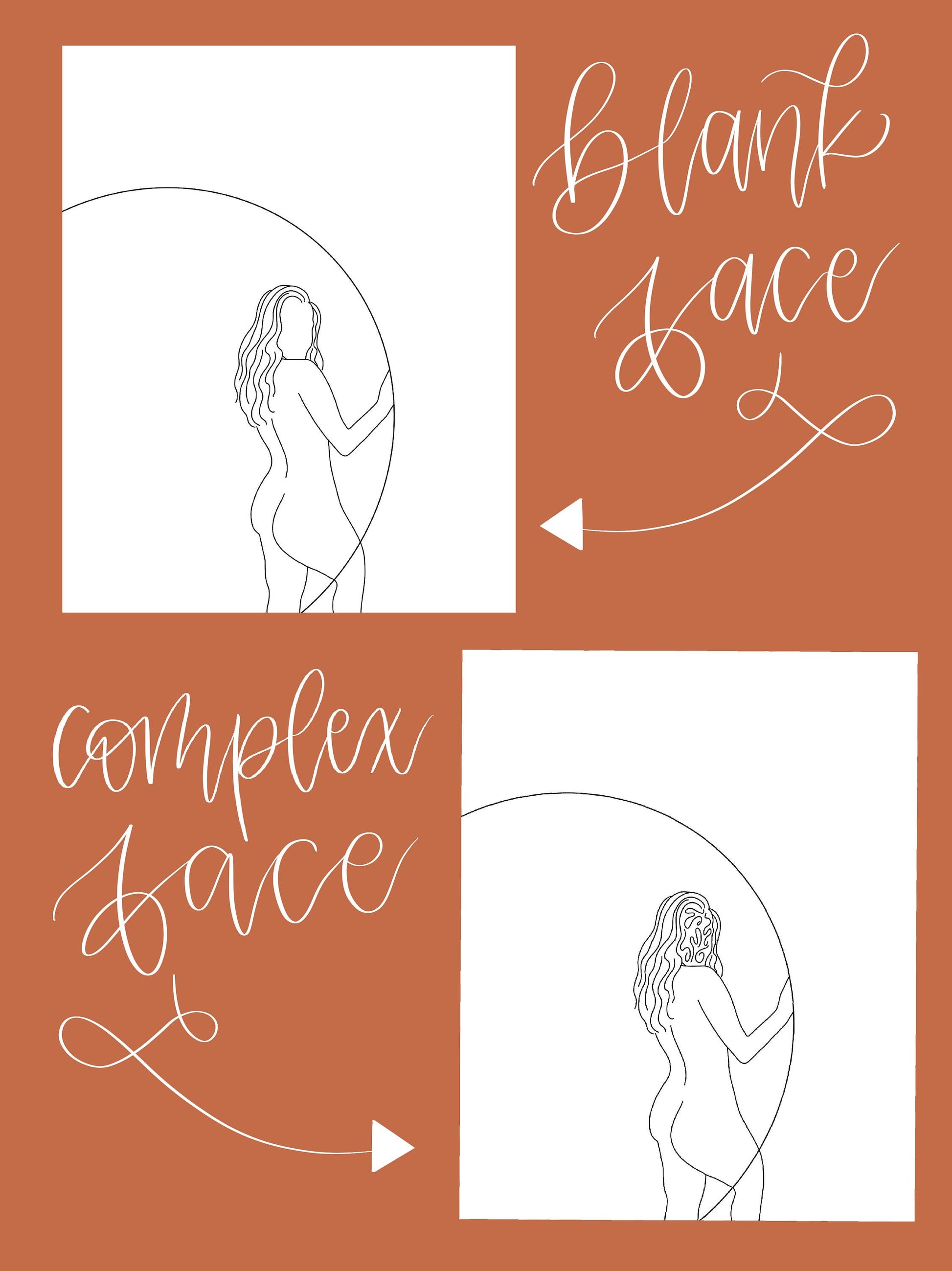 artistica | abstract body line art print - IvelisseDesigns