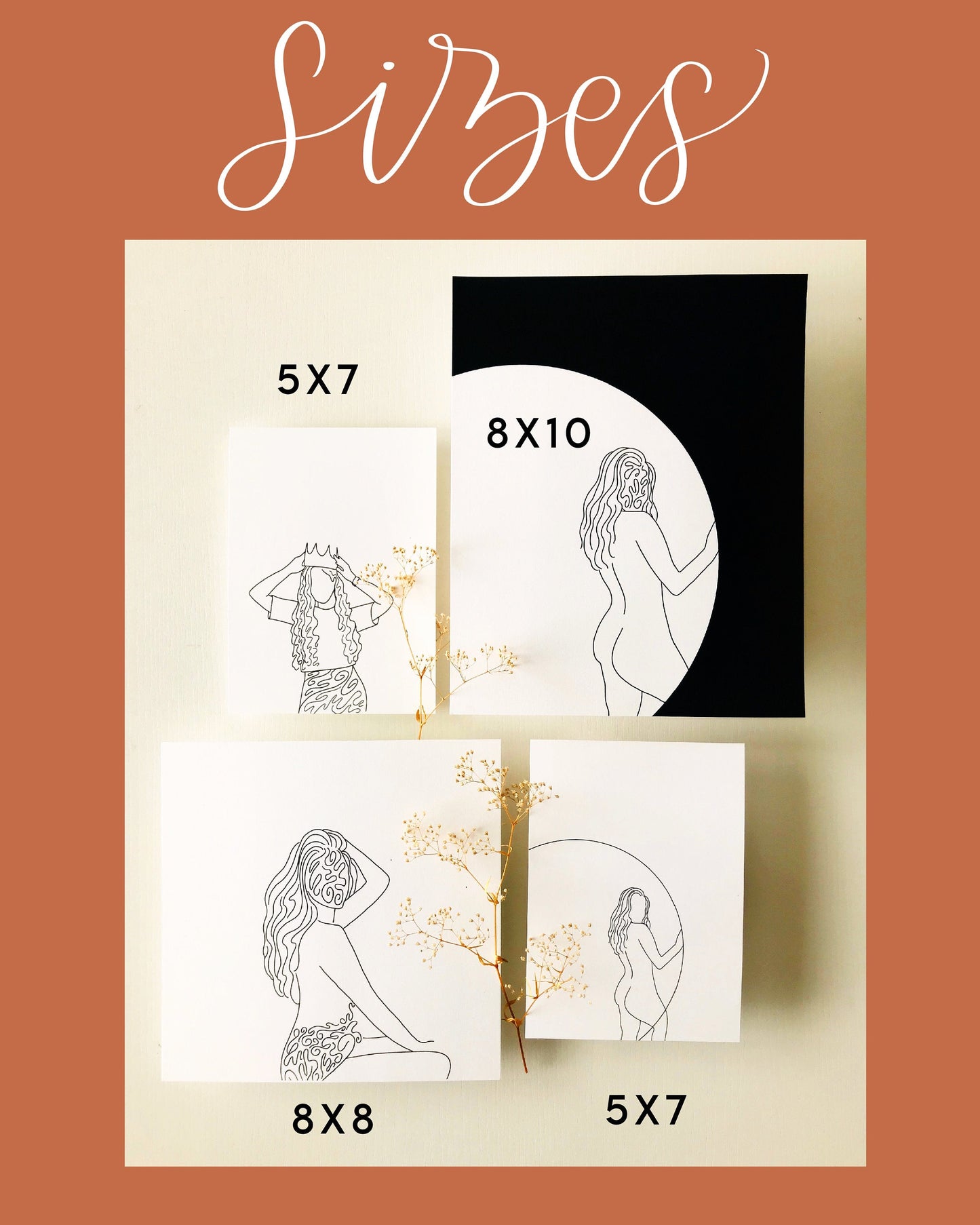 versátil | abstract body line art print - IvelisseDesigns