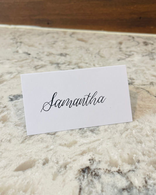tented place cards